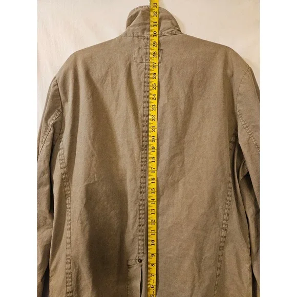 Johnston & Murphy Mens Tan Cotton Field Jacket Utility Blazer Size L Brown - Picture 10 of 11